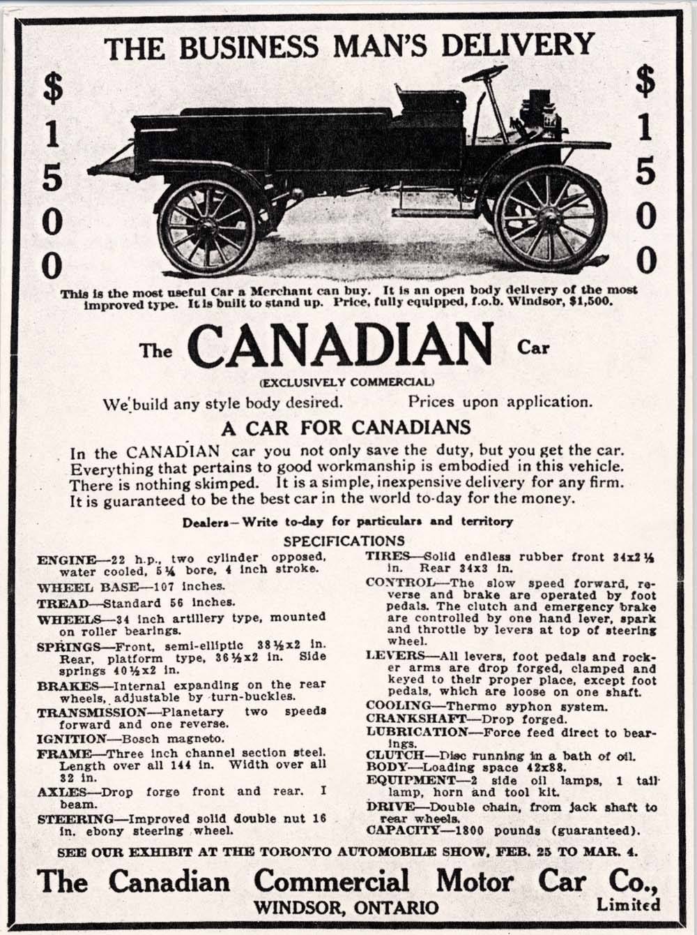 Gregory Burley:   · I came across this old advert , thought it interesting. Only $1500 back then... of course its all relative. That would have been a lot of money at that time. But I was not aware of other car manufacturers in Windsor. There were a few though.  https://www.facebook.com/photo/?fbid=416503620256131
