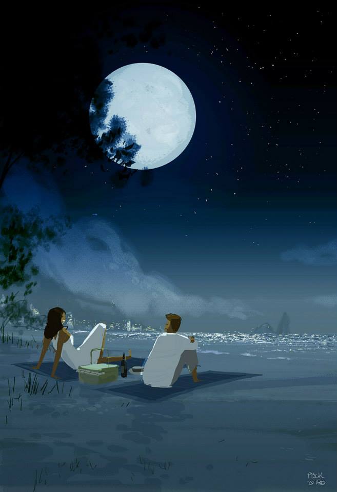 Mid Night Pic Nic
#pascalcampion
_You and your midnight pic nics

_..yes..?
_..Always a good idea!
_ Isn't it?

