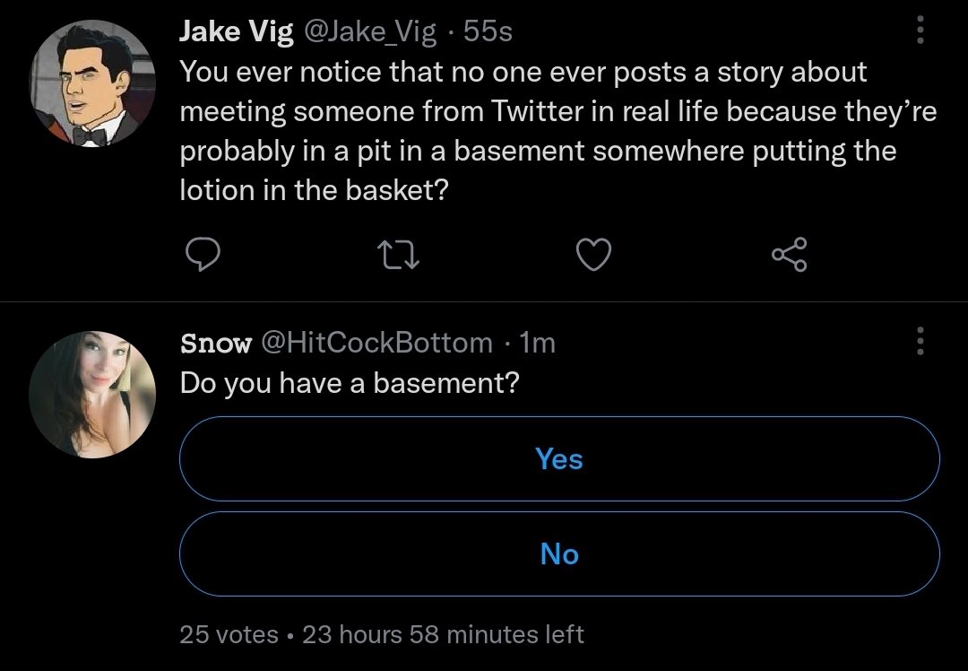 When the algorithm hits just right...

@HitCockBottom @Jake_Vig https://t.co/d34Nyn3q2O

@SirCasticDad42