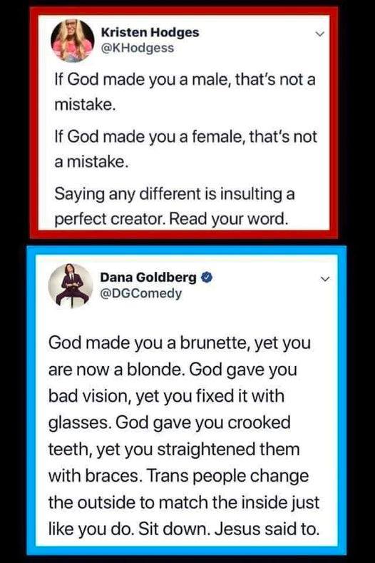 Also, god didn't specify what can or can't be sold in Targets or Walmarts