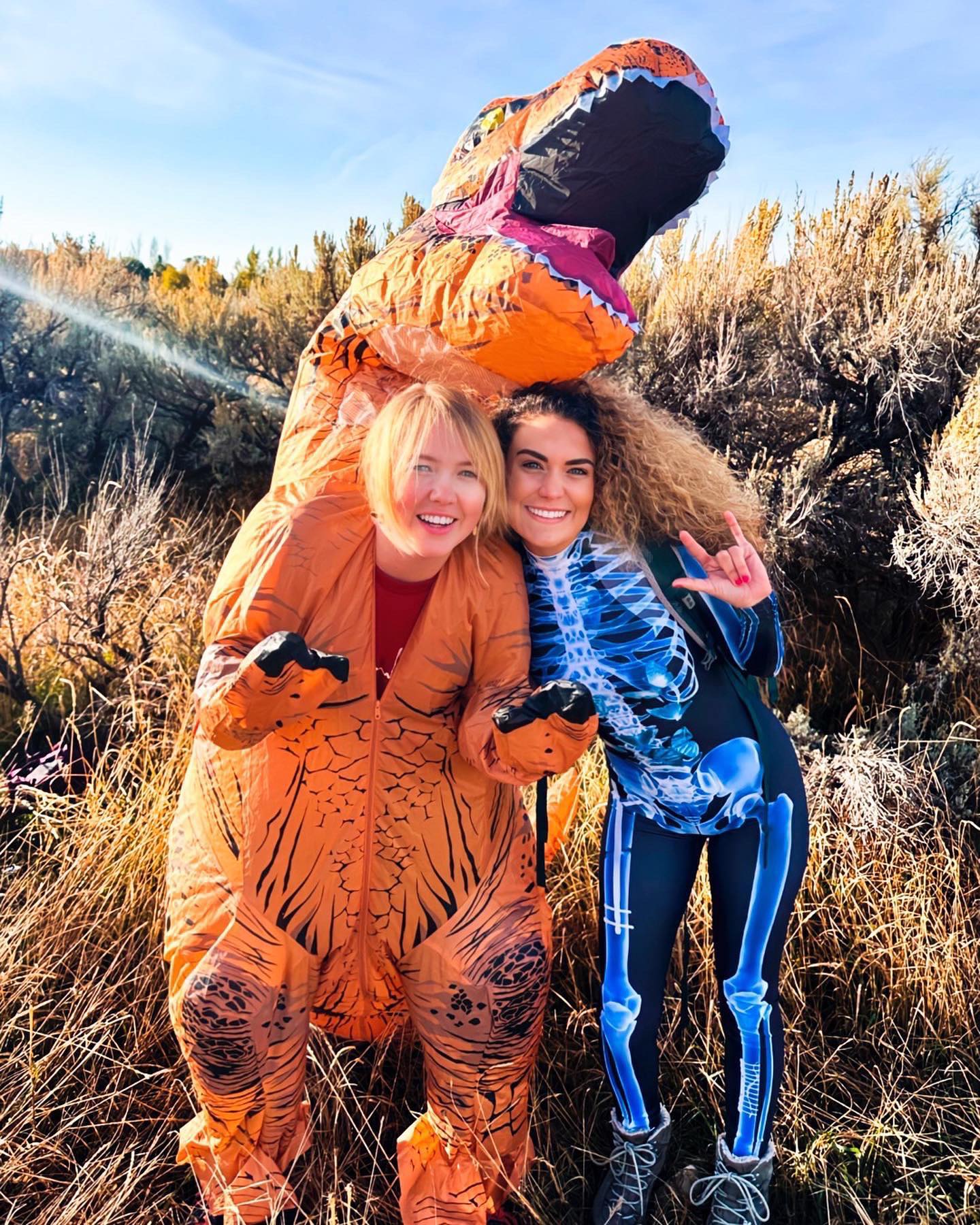 RAWRRRRRRRRRRR 💀🦖‼️

What happens when goofy goober soul sisters get together for Halloween @hiking.utah 😂💕

This is your reminder to surround yourself with friends who become family. Who enhance your joy, embrace being playful in life, give zero fucks when it comes to being their real-raw selves & create a judgment free zone 🤟🏼

xxx

!Idaho!<br> @taylor_munholland