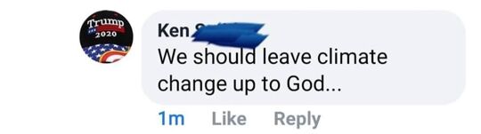 If you could reason with a Republican, they wouldn't be a Republican. Do you think maybe god sent scientists to educate your dumb ass? This is why we can't have nice things. This is why the world is on fire because of morons just like this. This is why the believers are such a terrible problem right here. You think your imaginary friend is going to suddenly show up and do something and that's exactly why we are in the environmental mess that we are in right now. FROM: https://www.facebook.com/photo.php?fbid=188255195518123