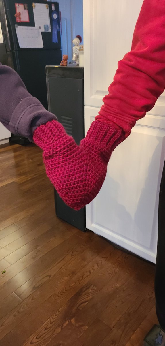 My mom made 2-person mittens so my dad and her can hold hands on walks https://t.co/w33ATlX1Zb