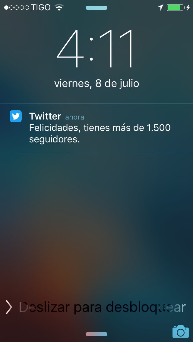 1500 followers in 28 days. Incredible 😦