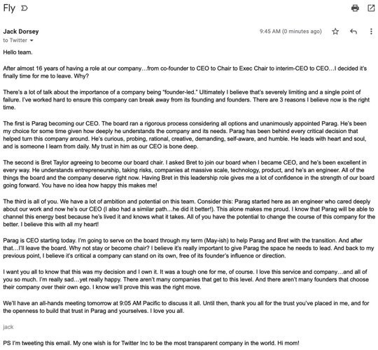 not sure anyone has heard but,

I resigned from Twitter https://t.co/G5tUkSSxkl