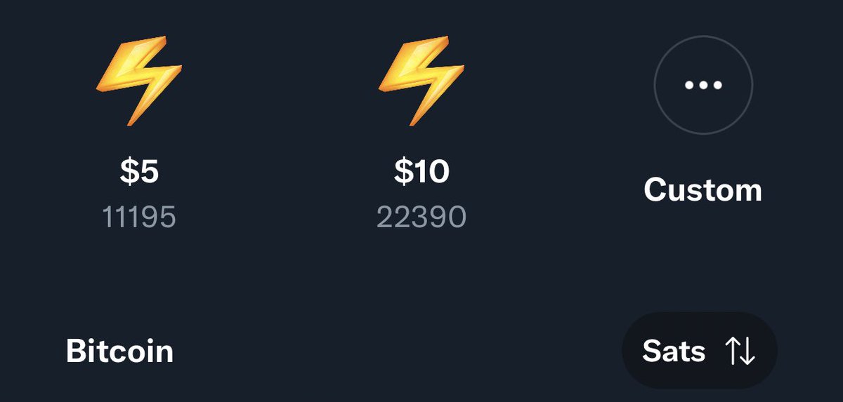 Big news of the day that everyone is missing: Twitter made sats the standard. https://t.co/R1sNWFNYPY

@Dennis_Porter_