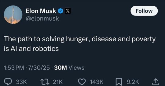 The path to solving hunger, disease and poverty is food and guillotines 