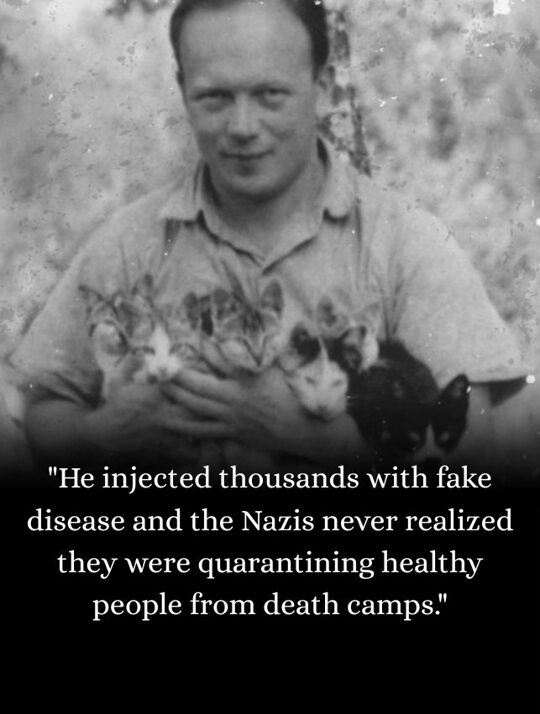 He injected thousands with fake disease—and the Nazis never realized they were quarantining healthy people from death camps. Poland, 1941. The Nazi occupation had transformed the country into a landscape of terror. Jews rounded up and herded into ghettos before deportation to camps. Polish intellectuals executed. Resisters tortured. Every day brought new horrors, new disappearances, new reasons to fear. In the small town of Rozwadów, 28-year-old Dr. Eugeniusz Lazowski treated patients under impossible conditions—scarce supplies, almost no medicine, constant German surveillance. He'd already watched friends executed, Jewish neighbors deported, families destroyed. Then a desperate Jewish friend came to him: the Nazis were planning to liquidate his village. Was there any way to avoid deportation? Lazowski considered what terrified even the ruthless SS. They seemed fearless in their brutality, unstoppable in their cruelty. But there was one thing that made them hesitate: epidemic disease. The Germans were paranoid about typhus—a bacterial infection spread by lice that killed quickly and spread rapidly through crowded conditions. During World War I, typhus had killed millions. Nazi command had strict protocols: quarantine infected areas, avoid all contact, let no one in or out. Lazowski had an idea. Crazy, dangerous, brilliant. What if he could fake a typhus outbreak? He contacted his friend Dr. Stanisław Matulewicz, who had been studying the Weil-Felix test—the standard diagnostic for typhus. The test detected antibodies the body produced responding to typhus bacteria. But Matulewicz had discovered something remarkable: a completely harmless bacteria called Proteus OX19 triggered the exact same antibody response. Inject someone with dead Proteus OX19 bacteria, and they would test positive for typhus—while being perfectly healthy. The two doctors looked at each other. This could work. This could save lives. This could also get them killed. They started small. Late 1941, Lazowski injected a few Polish patients with the dead bacteria. Within days, when tested by German medical authorities, they showed positive for typhus. The Germans immediately quarantined the area around Rozwadów. It worked. The Germans, terrified of outbreak, declared the region infected and prohibited their soldiers from entering. No German doctors examined patients personally—they simply trusted test results and stayed away. No deportations occurred in quarantined zones. Lazowski and Matulewicz realized they'd found a weapon. For the next three years, they ran a secret operation. When word spread that Nazis were planning deportation in a nearby village, someone would get word to Lazowski. He'd travel there, often at night, with vials of harmless bacteria hidden in his medical bag. He'd inject dozens, sometimes hundreds—Jews hiding in villages, Polish families at risk, anyone needing protection. Within a week, German medical teams would test the population, find widespread "typhus," and declare quarantine. Germans would mark the area on maps with red circles and stay away. To maintain the illusion, Lazowski had to be strategic. He couldn't create too many outbreaks or patterns would look suspicious. He had to spread "infections" realistically—concentrating them in specific villages, creating apparent "transmission chains" following normal disease patterns. He forged medical records showing disease progression. He trained local nurses how to describe typhus symptoms to German inspectors. He created fake patient histories. It was elaborate performance art that had to be perfect every single time—because one mistake meant death. The risks were enormous. If Germans discovered the deception, Lazowski and Matulewicz would be executed immediately, along with their families and probably everyone they'd "infected." If a German doctor actually examined a "typhus patient" closely, healthy appearance would expose the ruse. But the Germans' own paranoia protected the scheme. They were so terrified of typhus they avoided close contact with infected areas. They accepted test results from distance and stayed away. For three years, Lazowski and Matulewicz maintained the phantom epidemic. Villages around Rozwadów and in the Łańcut region became known as typhus zones—areas Nazis marked on maps but never entered. Approximately 8,000 people—Jews and Poles—lived in these "infected" areas, protected by disease that didn't exist. Some people lived in quarantine zones for years, working farms, raising children, living relatively normal lives while surrounded by war that should have killed them. They'd watch German patrols stop at village boundaries, check maps, and turn around. The invisible disease was their shield. By 1944, the Soviet army advanced from the east. Germans began retreating from Poland. The fake epidemic had lasted just long enough. After the war, Lazowski and Matulewicz said nothing about what they'd done. It was too dangerous—Poland was now under Soviet control, and Communists were suspicious of anyone who'd survived through cleverness rather than joining partisans. Drawing attention could lead to collaboration accusations. Lazowski emigrated to the United States in 1958, settling in Chicago and working as a doctor. For decades, he never spoke about the fake typhus epidemic. Not until the 1970s did the story begin emerging. A researcher interviewing Holocaust survivors heard whispers about "the doctor who created the disease that saved us." Eventually, the trail led to Lazowski, who was finally convinced to tell what happened. He was in his sixties then, a quiet man working at a hospital, taking the bus to work, living an unremarkable American life. When he finally explained what he'd done during the war, people could barely believe it. He'd saved thousands using nothing but fake disease, clever science, and extraordinary courage. In 2000, Lazowski was nominated for the Nobel Peace Prize. He received Israel's Righteous Among the Nations honor. Medical schools began teaching his story as example of ethical courage. When asked about his actions, Lazowski was characteristically modest: "I didn't do anything special. I just did what I could with what I had." What he had was medical knowledge and moral courage. What he did was save 8,000 lives. Think about the audacity of this plan. Lazowski wasn't creating real resistance infrastructure—no weapons, no safe houses, no escape routes. He was creating an illusion so convincing that the Nazis themselves enforced the protection. He turned German paranoia into a weapon against them. Their fear of disease became a shield for those they wanted to murder. It required understanding your enemy's psychology. The Nazis were brutal but not stupid—they'd see through crude deceptions. The fake epidemic had to be believable: realistic spread patterns, proper medical documentation, trained people who could describe symptoms convincingly. It required nerves of steel. Every injection, every forged document, every trained nurse was a risk. One nervous mistake, one suspicious German doctor, one person who talked—and the entire scheme would collapse, killing everyone involved. And it required sustained courage over years. Not one heroic moment, but three years of constant danger, constant deception, constant fear of discovery. Lazowski didn't just save lives once. He saved them continuously, day after day, injection after injection, forged document after forged document, maintained lie after maintained lie. For three years. The people living in those quarantine zones knew they were healthy. They knew the disease was fake. They understood they were part of an elaborate deception that kept them alive. Imagine living that way: appearing sick to Germans while living normal lives when they weren't watching. Teaching children to cough convincingly if Germans approached. Maintaining the performance constantly because dropping it meant death. Entire communities participated in sustained theater where the stage was their village and the audience was an army that would kill them if the performance failed. And it never failed. For three years. Dr. Eugeniusz Lazowski died in 2006 at age 92, in Eugene, Oregon (he'd moved there and coincidentally lived in a town with the American version of his name—Eugene/Eugeniusz). His obituary appeared in major newspapers worldwide, finally giving him recognition that had eluded him for sixty years. Today, his story is taught in medical schools as example of how doctors can use knowledge to resist tyranny. It's cited in discussions of medical ethics, creative problem-solving, and moral courage. Because Dr. Lazowski proved something important: you don't need an army to fight evil. Sometimes all you need is a vial of harmless bacteria, clever understanding of your enemy's fears, and courage to risk everything. He weaponized science against tyranny. He turned a diagnostic test into a shield. He created disease to cure injustice. And 8,000 people lived because of it. Their children lived. Their grandchildren live today. Entire family trees exist because one doctor realized that sometimes the best way to fight evil isn't confrontation—it's deception so brilliant your enemy enforces your protection while thinking they're protecting themselves. The Nazis thought they were avoiding typhus. They were actually avoiding justice for their intended victims. And they never realized the disease they feared didn't exist. That might be the most satisfying part of this story: the Nazis were completely fooled. Their own paranoia, their own protocols, their own fear—all turned against them by one doctor with a vial of harmless bacteria. Dr. Lazowski didn't overpower evil. He outsmarted it. And 8,000 people—and their tens of thousands of descendants—exist because he did.