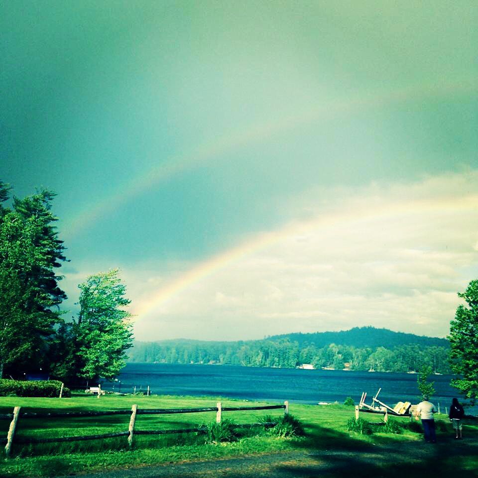 double rainbow moment