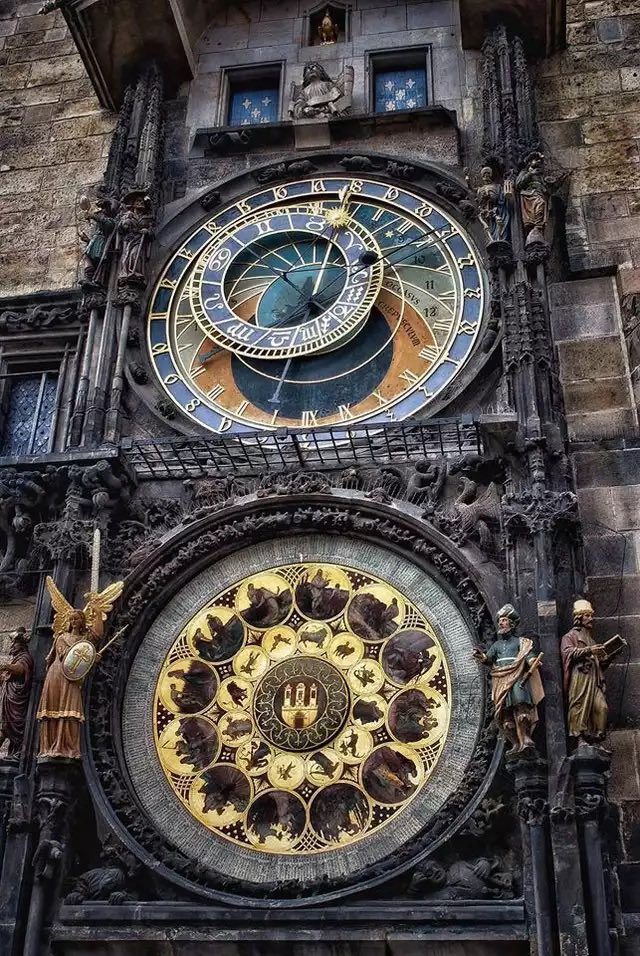 El reloj astronómico de Praga, instalado en 1410.