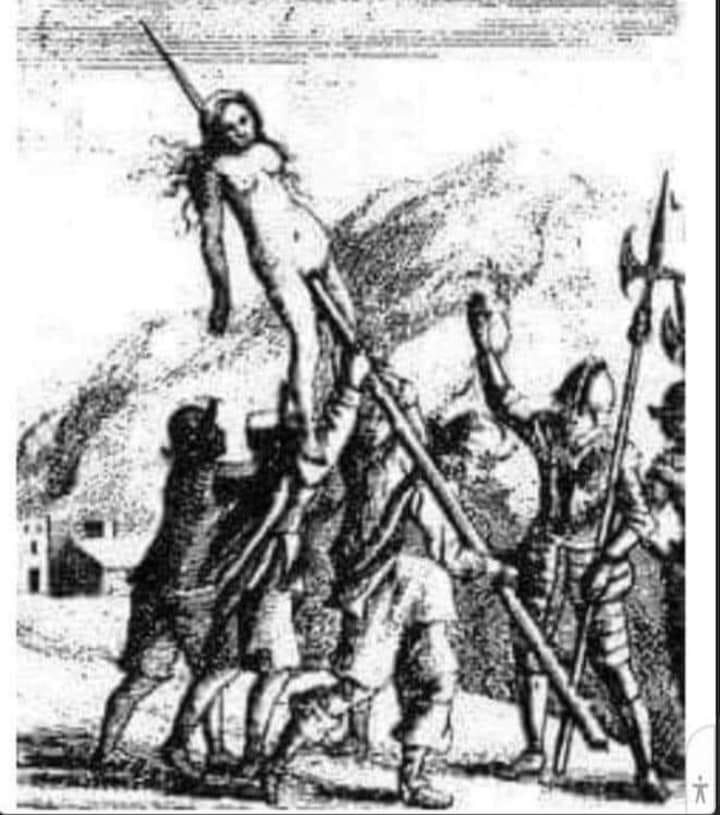 Religion!!  *This is just a reminder of how Christianity became so popular today.*  “During the reign of Charlemagne, women were impaled on sharpened poles put in the vagina.  Slowly, over days, the pole would travel the length of the body through the organs, causing tremendous pain, simply because a woman was found collecting herbs in the forest. She was labelled a witch.  Their screams could be heard for days as an example to those who would not accept the foreign faith. Christianity became so popular because of sheer terror of what would happen if it wasn't accepted.” #fbreels #fyp #instagram #africa #southafrica #Christmas #religion #education  