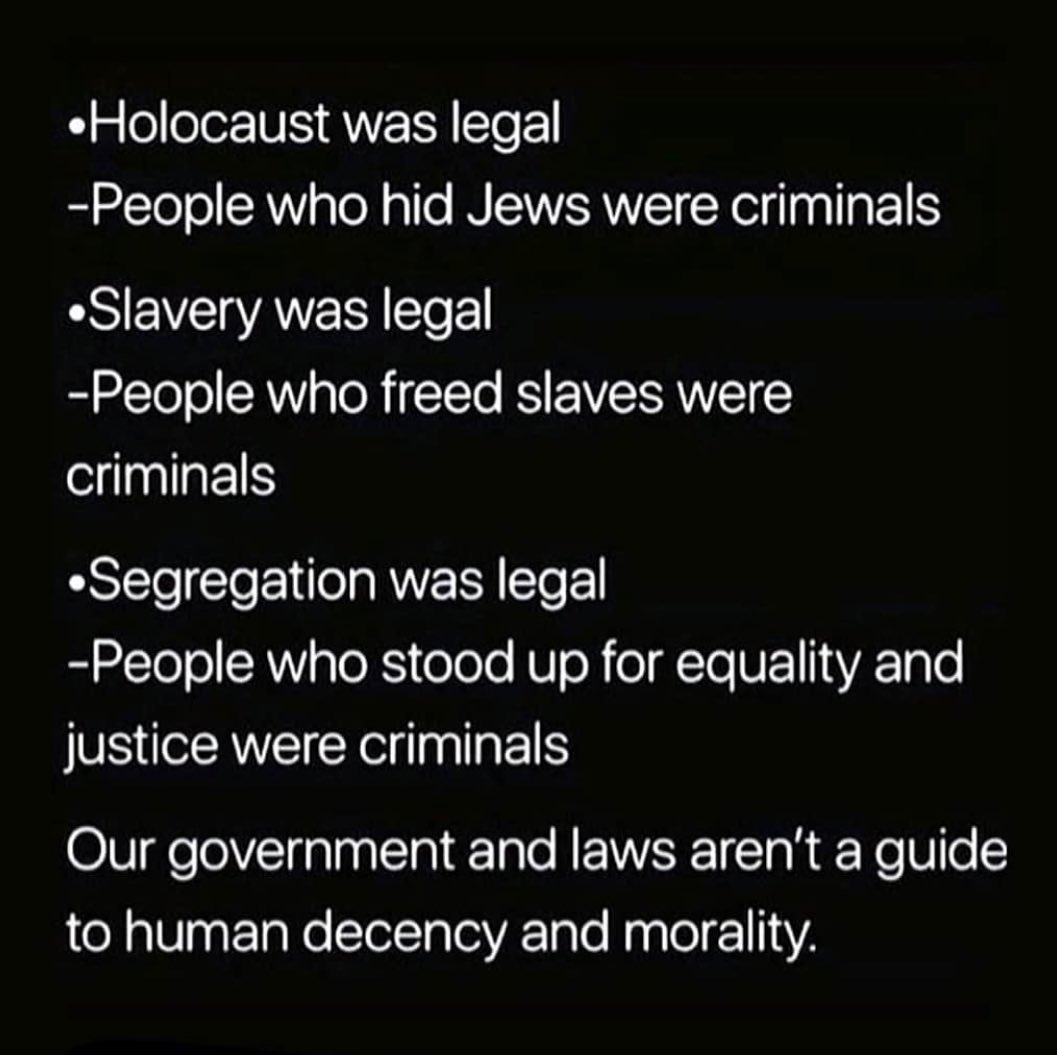 A decent human will know whats right and wrong. Providing one can listen understand and from there own opinion. #livebydirt 