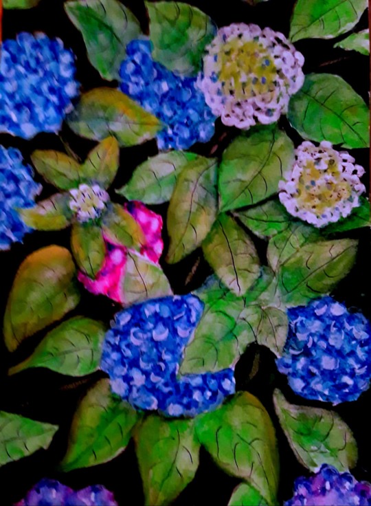 Hydrangea 6x9 watercolor