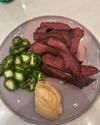 Elk and Jalapeños for tonight and meal prep for the rest of the week.
The yellow/orange stuff is @primalkitchenfoods chipotle lime mayonnaise.<br> @joerogan