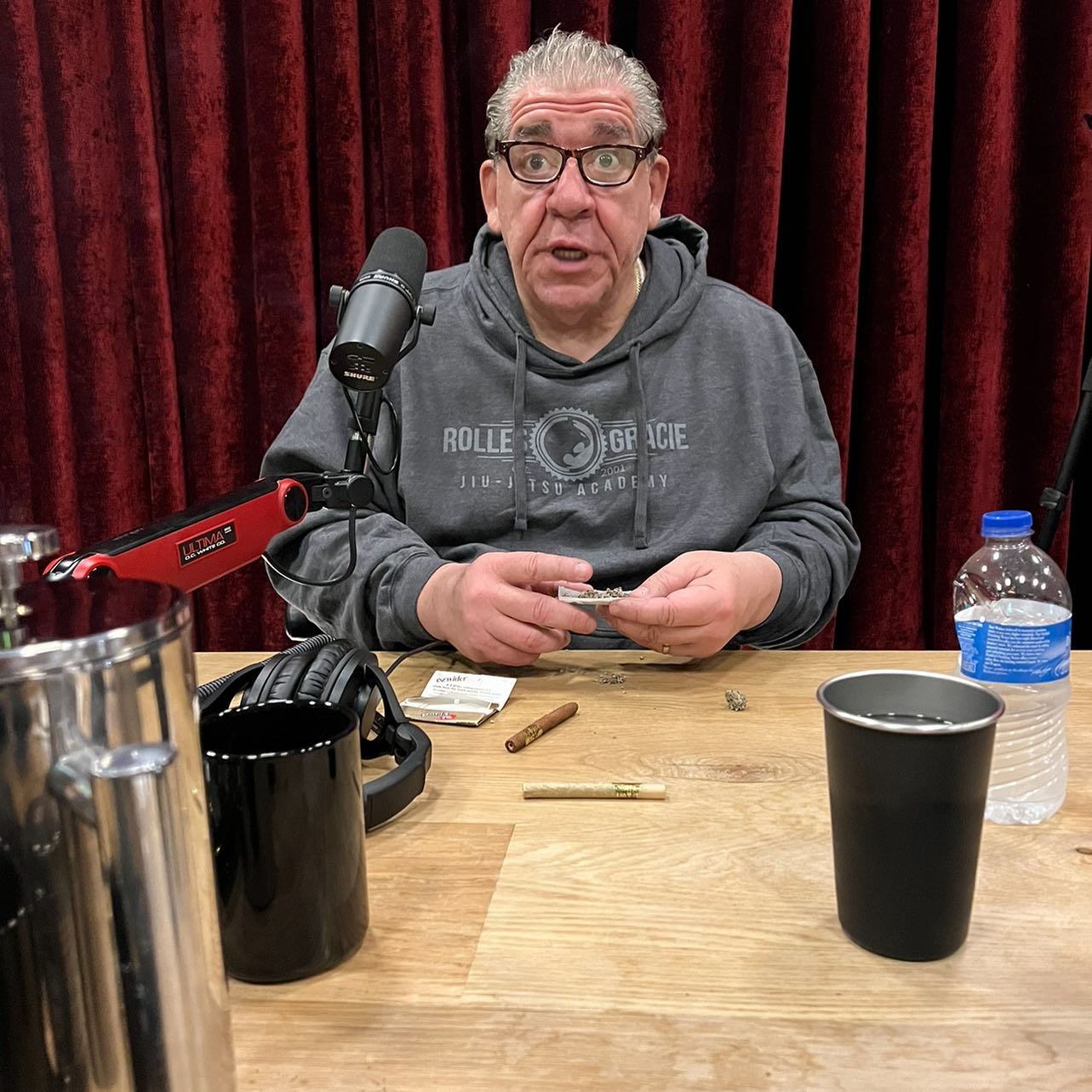 “SCIENCE!”
@madflavors_world rolling joints in studio a few weeks back.
  @joerogan