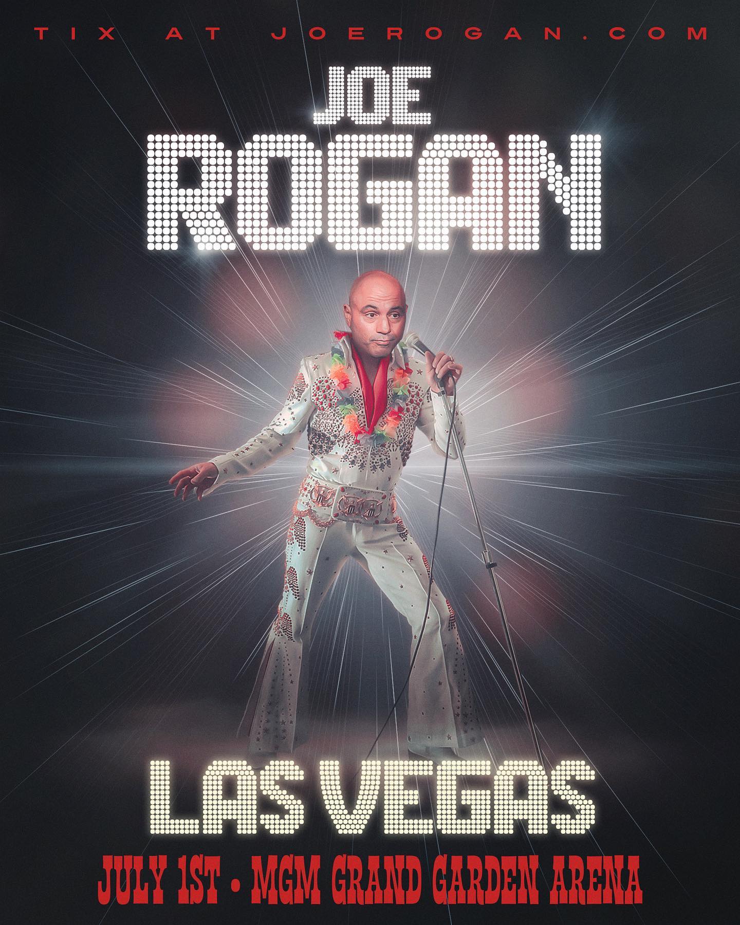 Vegas! July 1st at @mgmgrand Garden Arena presale is now, password is ROGAN.
Ticket link at http://joerogan.com
  @joerogan