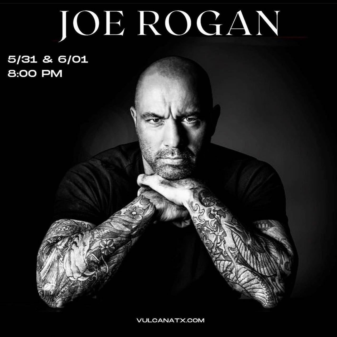 Austin! Tuesday and Wednesday we're at @vulcanatx tix at http://VulcanATX.com
  @joerogan