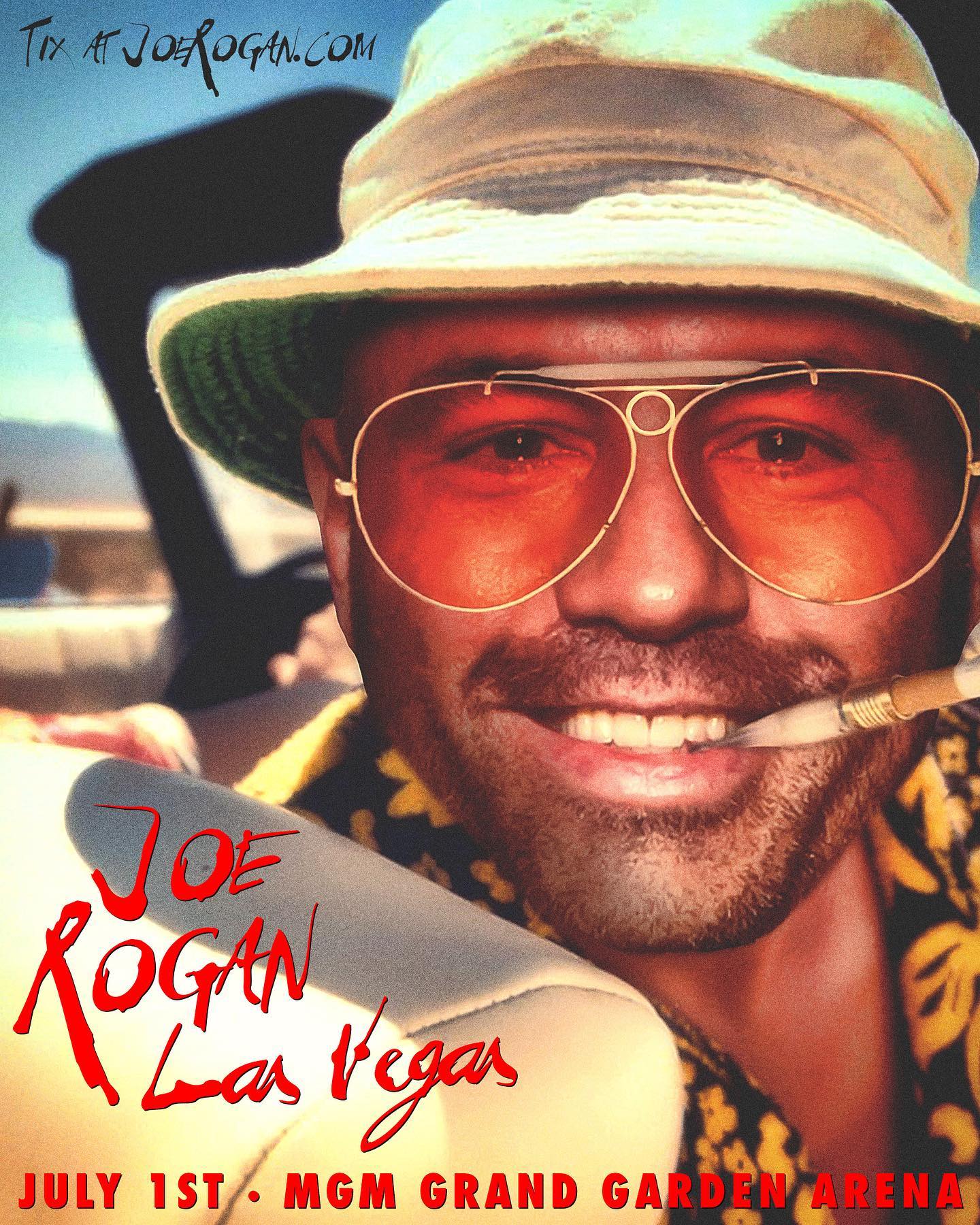 Vegas! July 1st I'm at the @mgmgrand Grand Garden Arena. Tickets at http://joerogan.com
  @joerogan