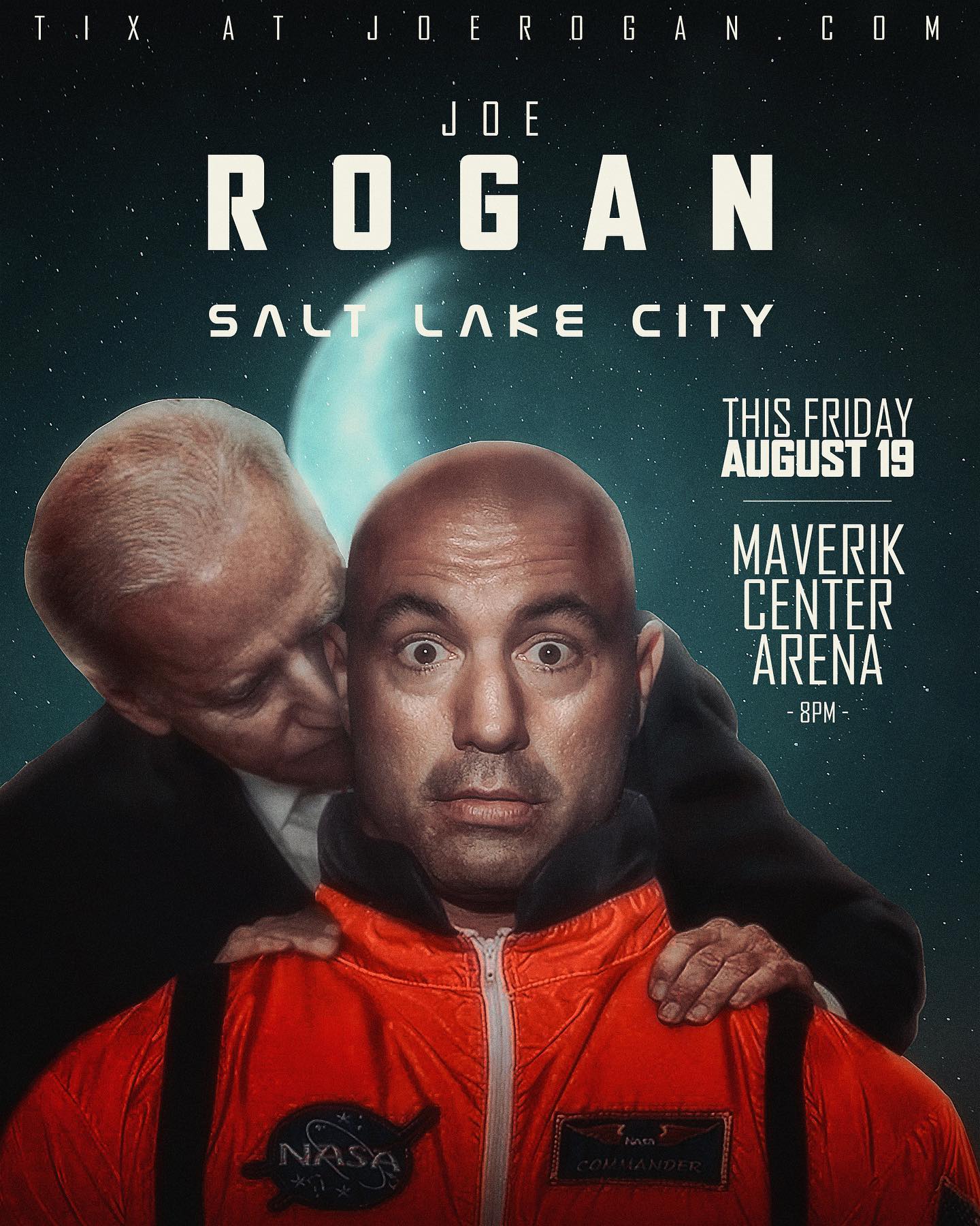 Salt Lake City! This Friday night I’m at the Maverik Center Arena!
Let’s fucking GOOOOOOOO!!
http://joerogan.com  @joerogan
