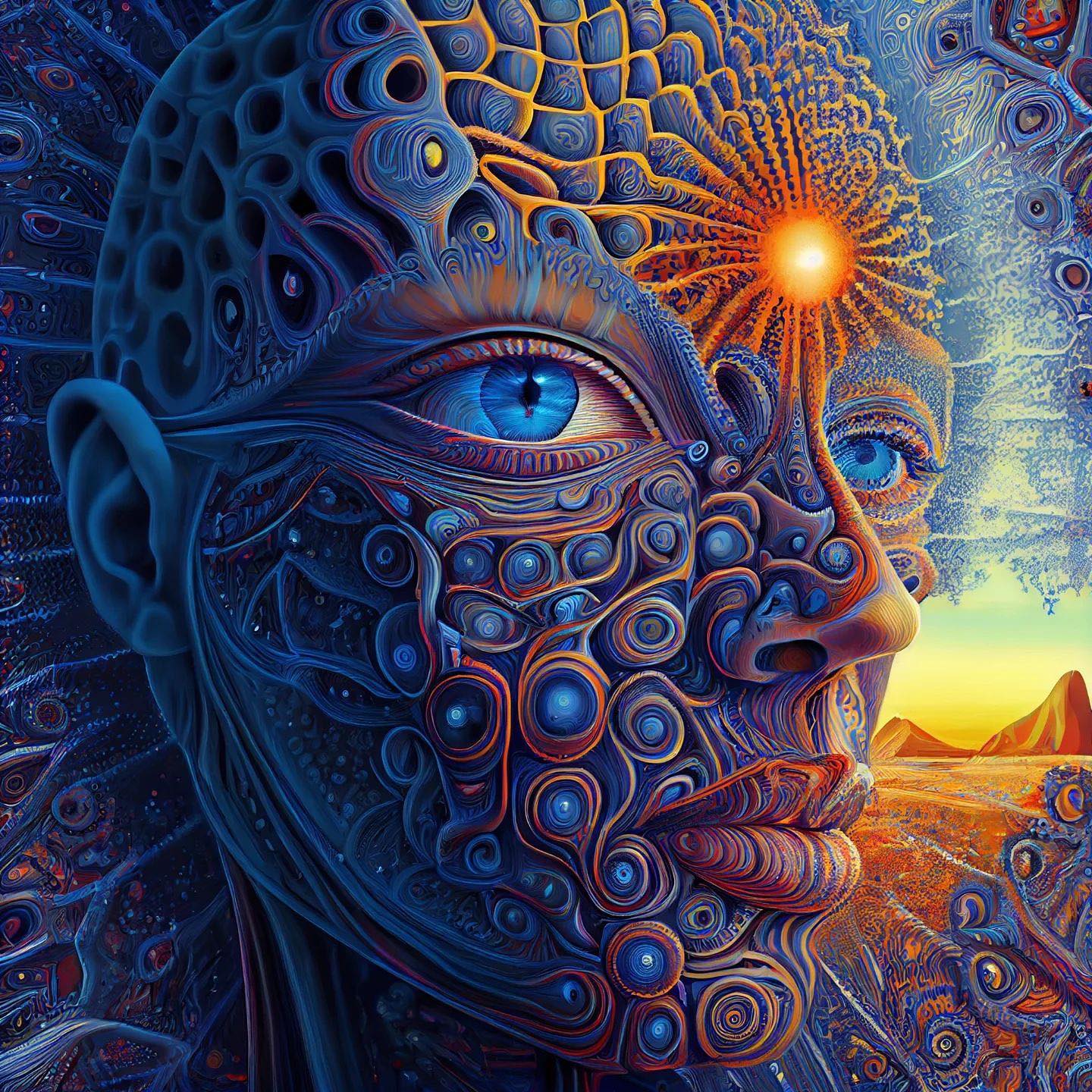 Holy shit this AI art is incredible!!
Repost: Repost from @chaselepard
•
I asked midjourney ai to design new art in the style of Alex Grey.

#tool #alexgrey #joerogan #psychedelic #psychedelicart<br> @joerogan