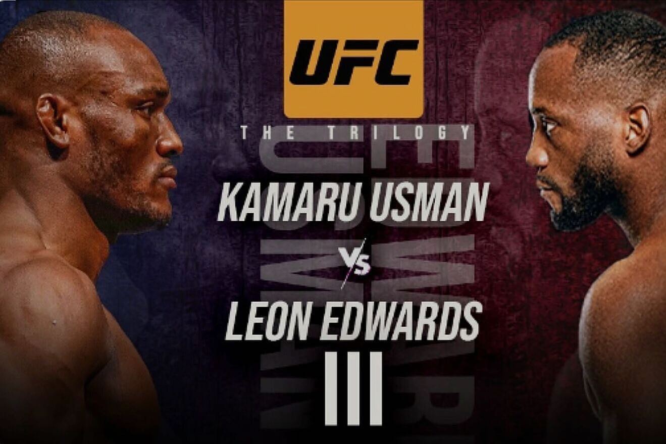 The trilogy! Tonight! @usman84kg vs @leonedwardsmma!
Oh shit!!!!  @joerogan