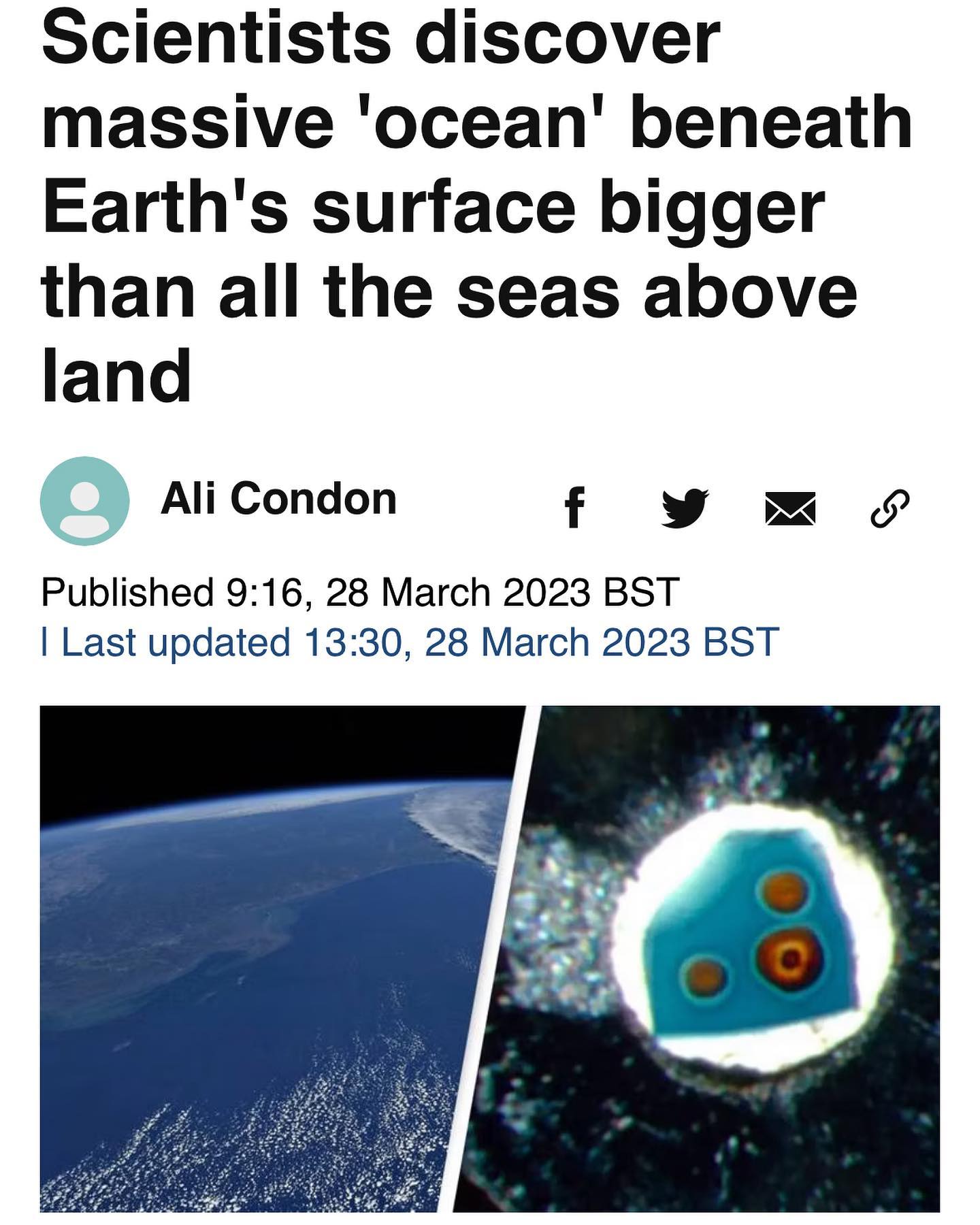 Me: man, it’s after 2am, I should probably get some sleep.
Article: “Did you know that there's an absolutely massive supply of water hidden underneath the Earth's crust that's three times bigger than the oceans that sit on the surface?”
Me: No, I did not know that. And now that’s all I’m interested in. Fuck sleep, it’s rabbit hole time.  @joerogan