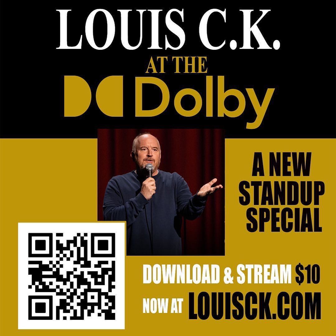I had a chance to see this material a couple times live and it is absolutely hilarious.
Repost: @louisckx I have a new standup special, LOUIS C.K. AT THE DOLBY which you can purchase now for steaming & download at louisck.com for $10.

LOUIS C.K. AT THE DOLBY includes a lot of material that I performed for the livestream from MSG Back to The Garden BUT it also includes 14 minutes of NEW jokes that I didn’t do on that show, including a totally different closing piece of stuff at the end.

Visit louisck.com to watch now - link is in my bio. #louisck #standupcomedy  @joerogan
