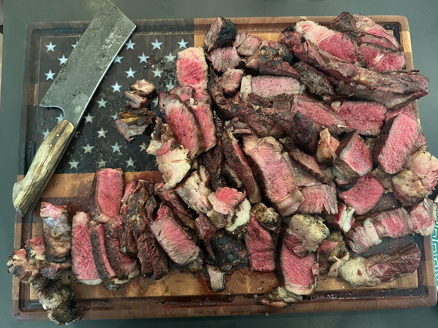 Nailed it. Dope cleaver by @culterknives  @joerogan