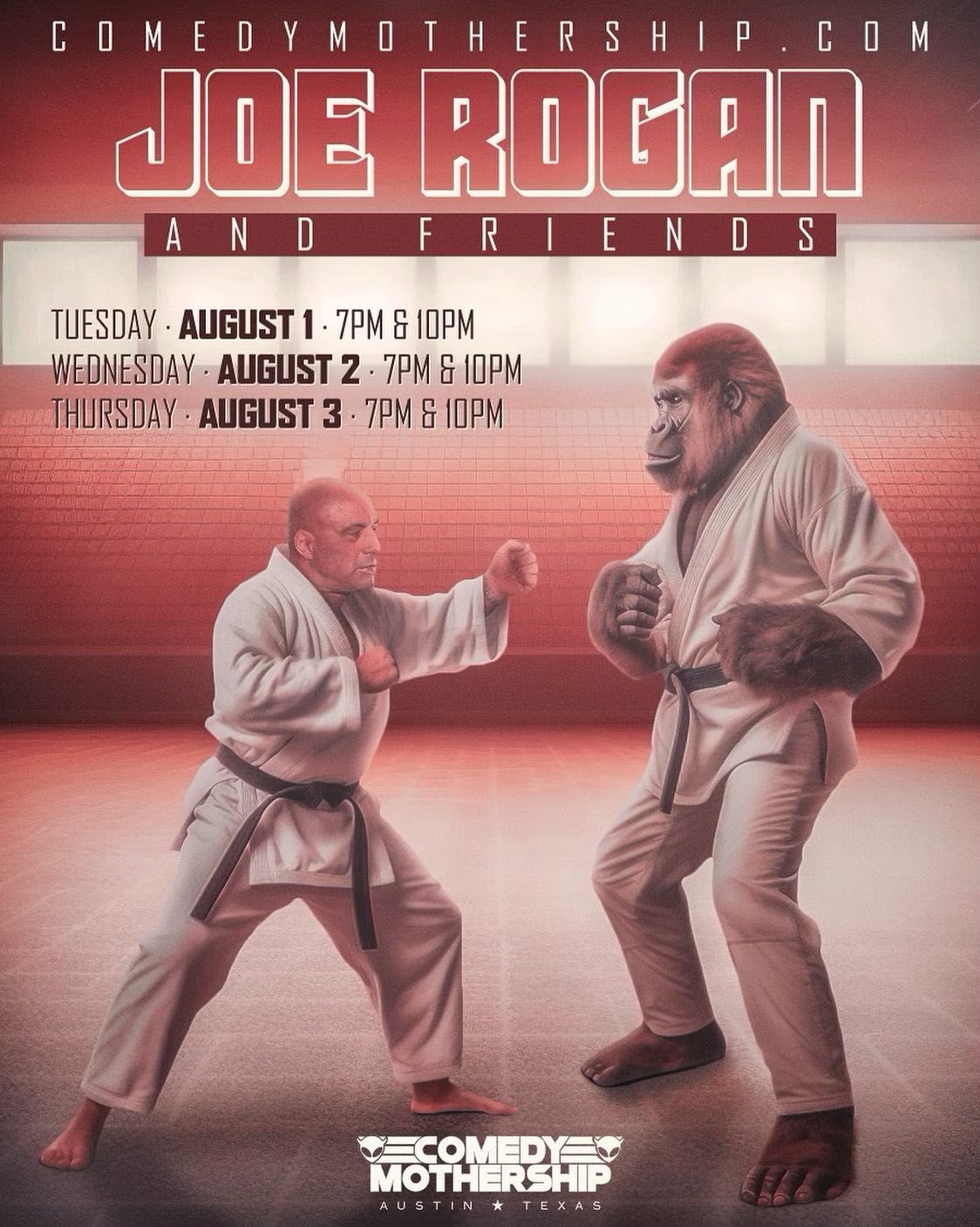 Austin! This week- Tuesday Wednesday and Thursday at the Comedy Mothership Tickets go on sale at 2pm CST http://comedymothership.com
Let’s fucking goooooooo  @joerogan