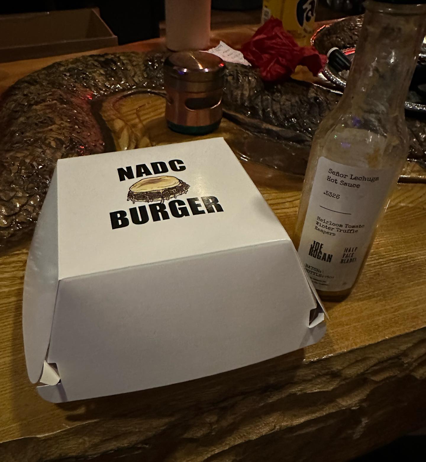 Coming soon! A collaboration I did with the masterful @phillipfranklandlee and @senorlechugahotsauce for @nadcburger.
It’s as good as a burger can get.  @joerogan
