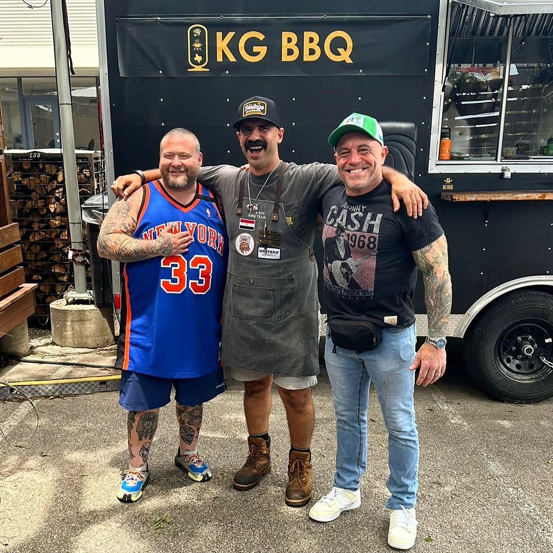 Austin has an abundance of awesome places to eat, and I’ve been meaning to try @kgbbq for a while, so when I got a chance to go there with my brother @bambambaklava for “Fuck, that’s delicious” I jumped on it! Texas BBQ with some distinctive Egyptian spices! Absolutely incredible. The owner, Kareem, has an amazing story of living in Cairo and falling in love with Texas BBQ when he came here to visit, and eventually moving here to follow his dream. If you get a chance to go there don’t miss out!

Repost: @kgbbq @kgbbq Blessed with 2 legends visiting my food truck this week! @bambambaklava thanks for choosing us for your amazing show @fckthatsdelicious and @joerogan can’t believe it took you that long to visit!!

Loved hanging out with y’all, talking BBQ and everything else. I hope we meet again soon!<br> @joerogan
