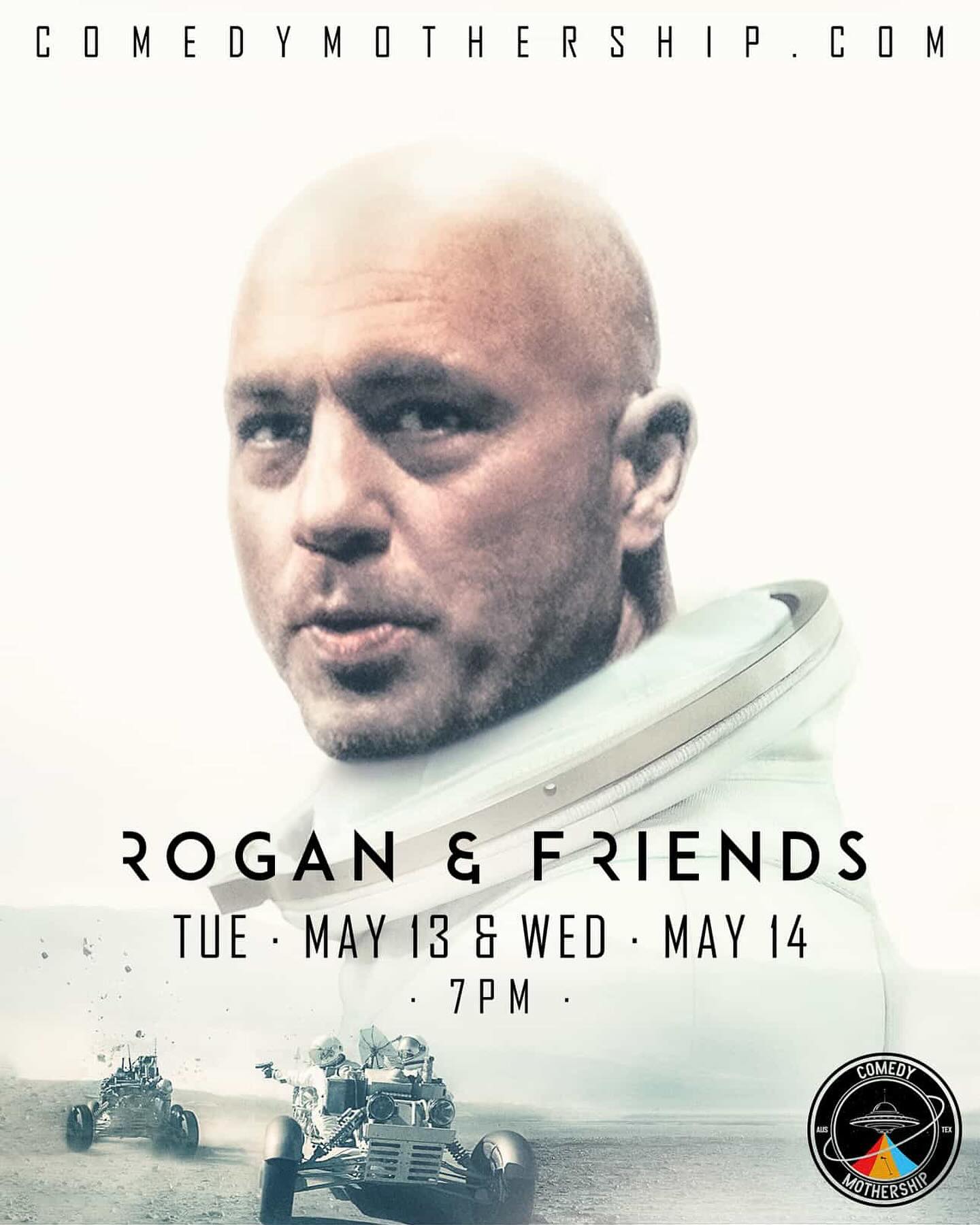 Tickets on sale at 2pm central comedymothership.com @comedymothership  @joerogan