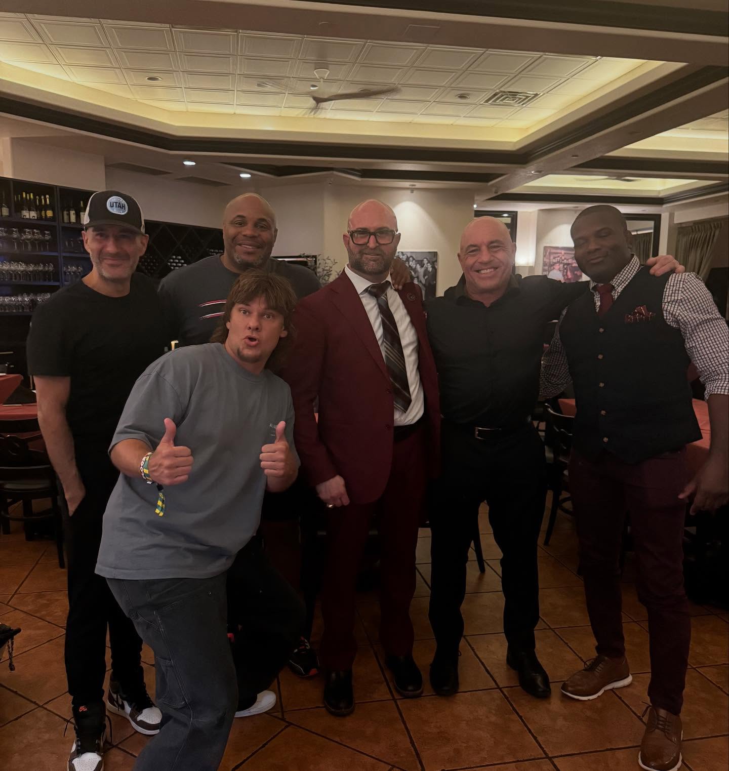 Thank you to my friend Nick from @gaetanosristorante for taking care of us after the fights. The food was phenomenal! I’ve been going to Gaetano’s since 1994 when they were in Calabasas, and @theovon Din Thomas, @jon_anik @dc_mma and I had an incredible post fight meal. If you’re ever out in Vegas and you want legit Italian food this is the spot! Thank you! @theamarolife  @joerogan