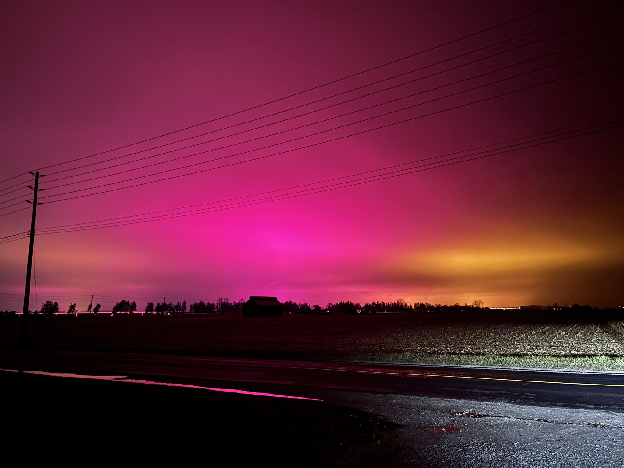 Awesome light display this morning, who needs the northern lights?