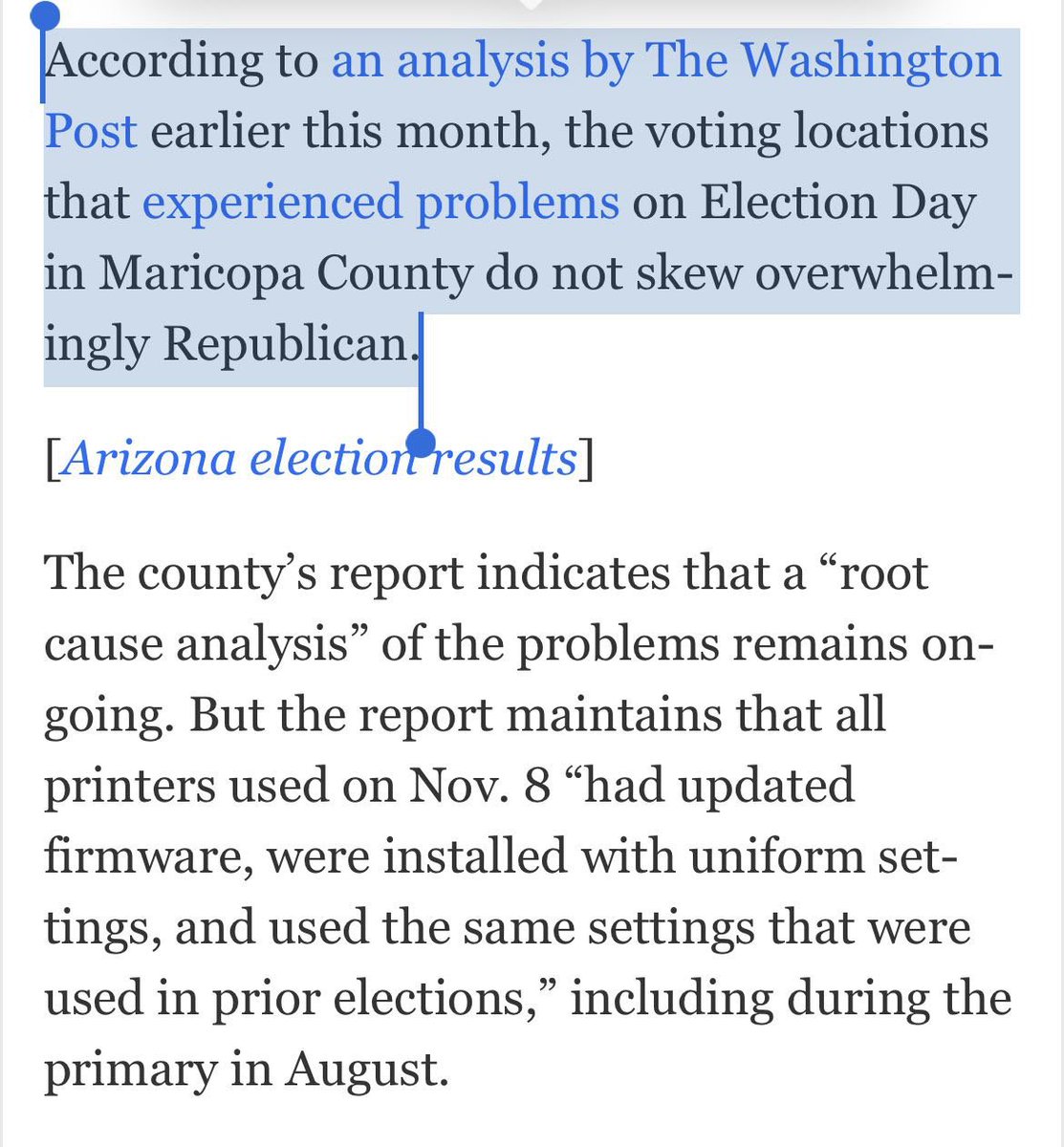 This is also laughably wrong. REPUBLICANS OVERWHELMINGLY VOTED ON ELECTION DAY. You could have a 50/50 precinct and Rs outnumbered Ds 3:1 on Election Day. https://t.co/5cSMpx44Gg