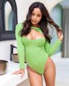 @FashionNova Wearing green, ready to be seen 💚<br> @putriwithlove