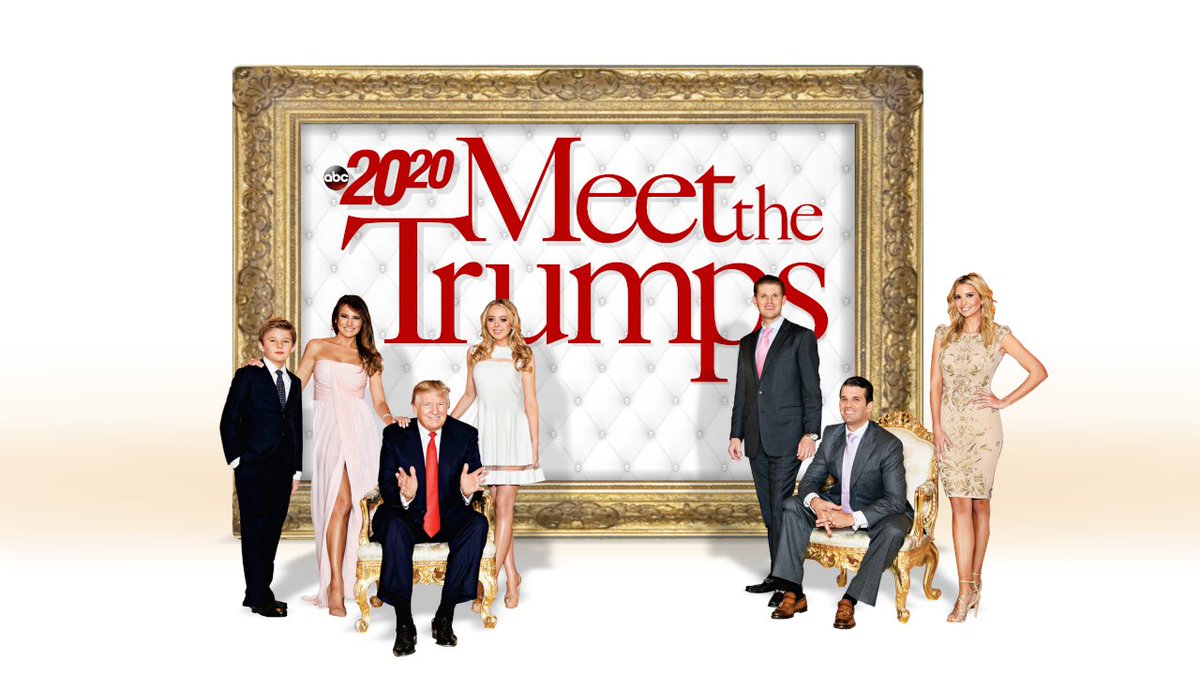 Meet The Trumps – A @BarbaraJWalters exclusive starts now in the EAST! #ABC2020 https://t.co/sbbS4XJX6R

@ABC2020