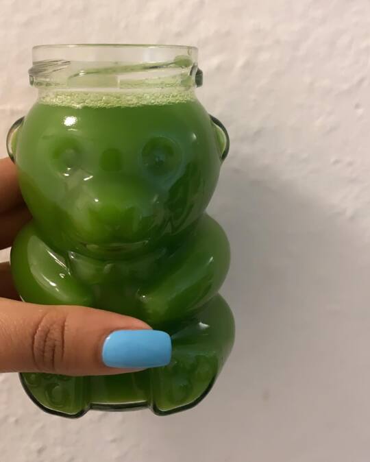 🌶 Still drinking my green juice and (not) minding my business.
Recipe: Celery, cucumber, lime, spinach.
.
Beauty: This one is a great dose of chlorophyll which prevents acneic breakouts and reduces skin inflammation. .
Health: stomach pH balancing, antioxidant rich (vitamin C and E) .
Nails: @opi To Infinity and Blue-yond
.
.
.
.
.
.
#eatclean #healthyish 
#cleaneating #healthylifestyle #naturalnails #opinails #skinsta #skinstagram #skincareoftheday #skincareaddict #beautyblogger #cleanbeauty #cleanbeautyblogger #greenjuicerecipe #healthblogger @healthgeenie #QuarantineShot #WithJay