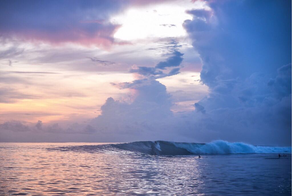 2 weeks in a boat searching for the most perfect waves i have ever seen. dreams are true. @santalusiaboat thank you thank you. @olivianachle