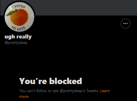 Another snowflake, melted down -with- without a whimper.  I don't even know who this one is.