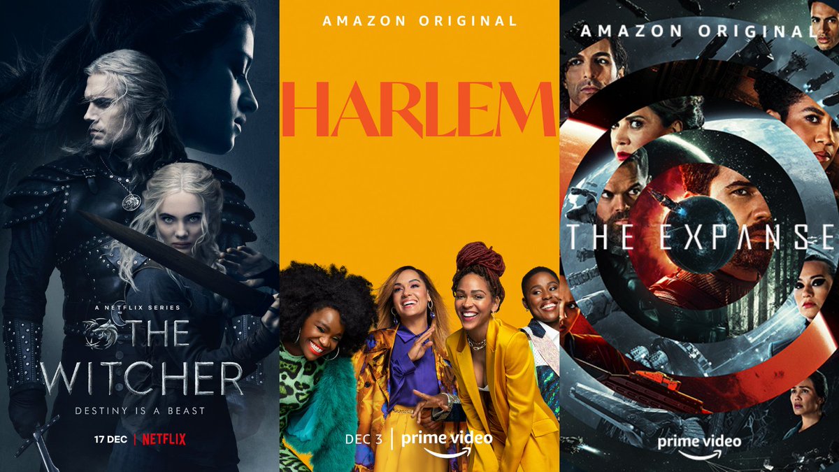 Planning your watch list for the rest of December? Start here, with a new season of #TheWitcher, @HarlemOnPrime, the final (!) season of #TheExpanse, and more. https://imdb.to/3dvtMJ1 https://t.co/mx6BmjnH33