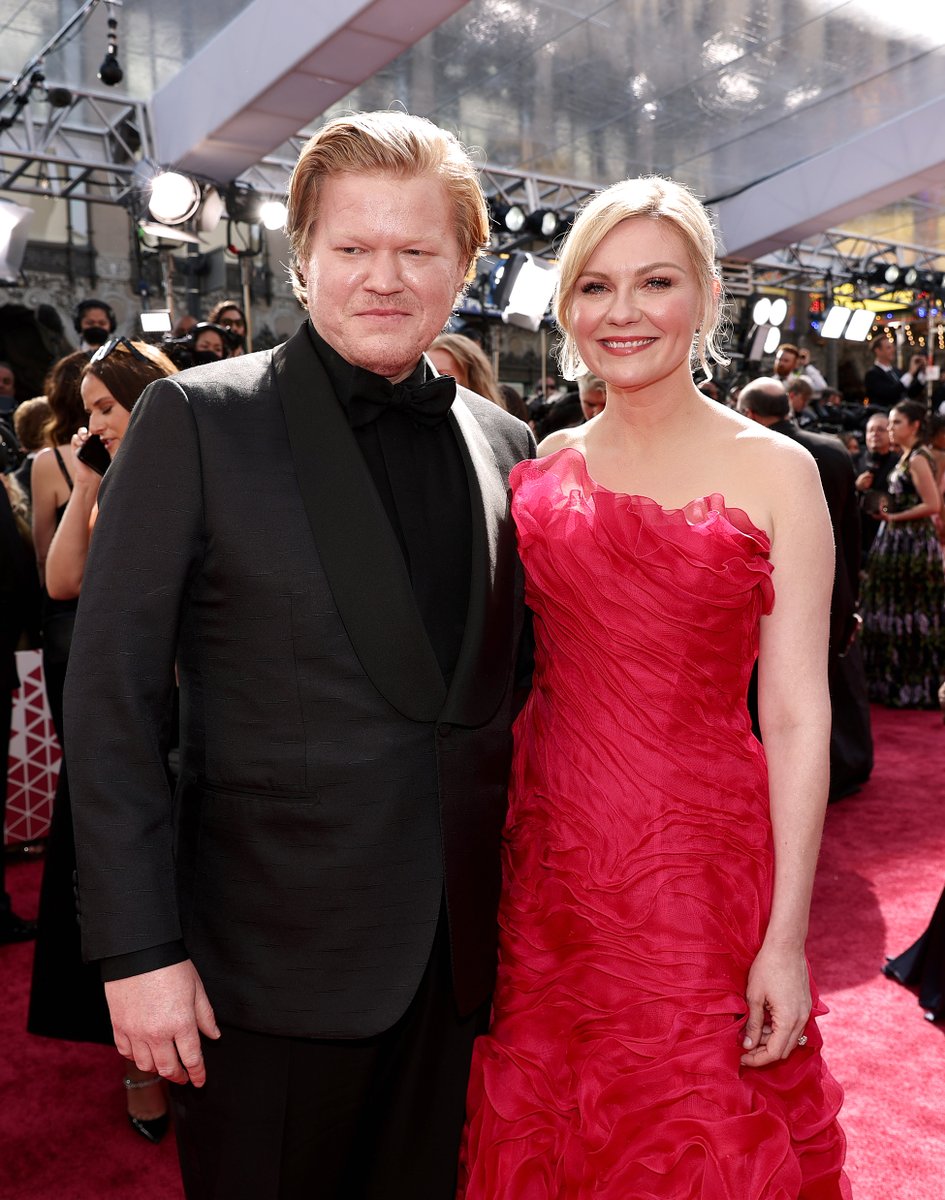 It's a family affair on the #Oscars red carpet. 💛 @kirstendunst and her fianc&eacute; #JessePlemons are both nominated tonight for their roles in #ThePowerOfTheDog. https://imdb.to/36zeVxt https://t.co/jnJRw8U3J0