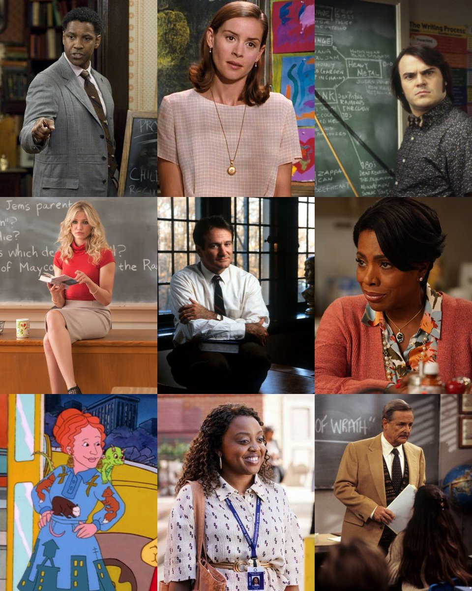 Out of all the teachers we've seen on screen over the years, whose homeroom would you want to be in? #NationalTeachersDay https://t.co/0fQF1Ez74i