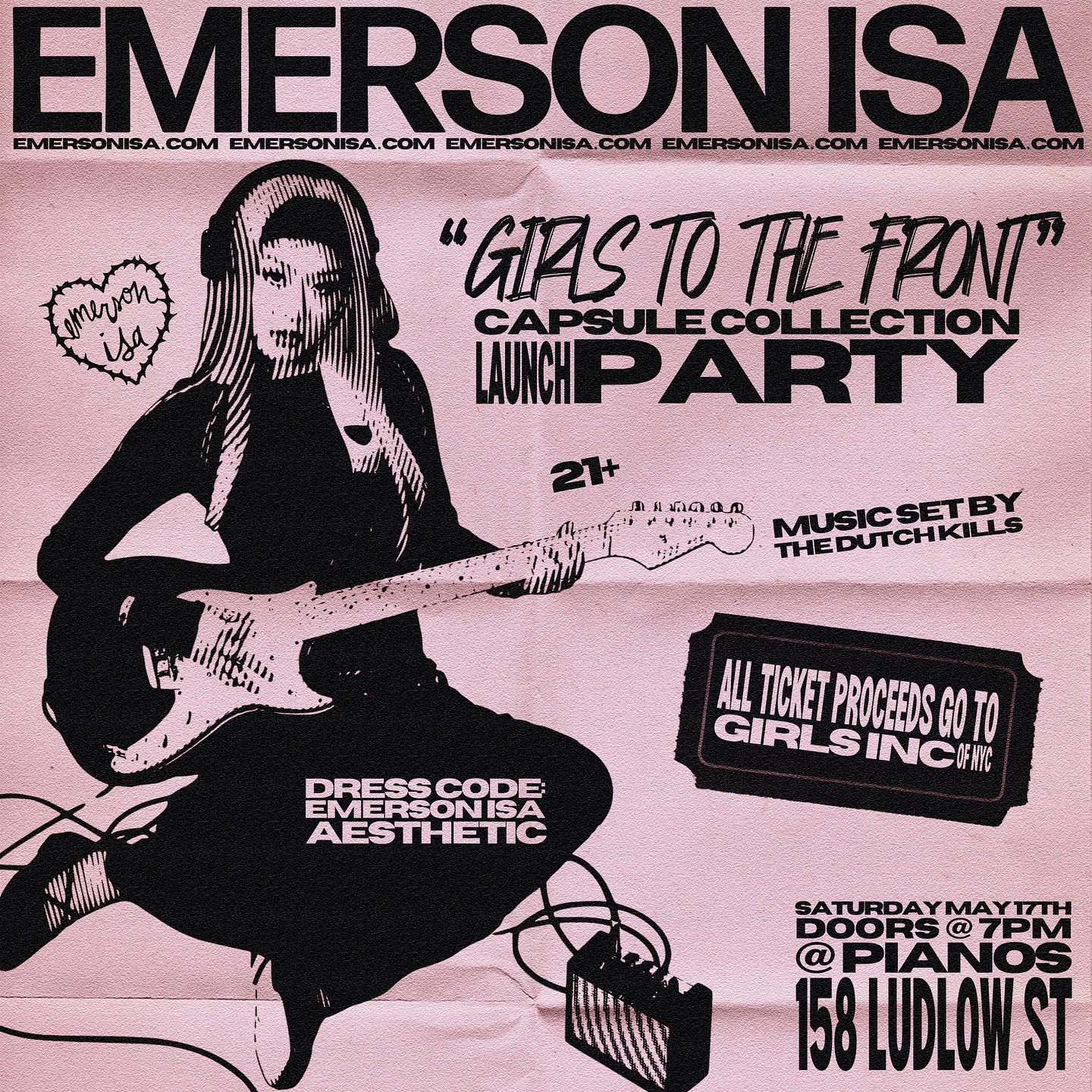 !!! BIG NEWS BIG NEWS !!! EMERSON ISA LAUNCH PARTY -> MAY 17th AT @pianosnyc WITH @the.dutch.kills TICKETS IN BIO !! GET YOURS BEFORE THEY SELL OUT !! <3 #nycevents #fashion #nycmusic

!New York, New York!<br> @emersonisa