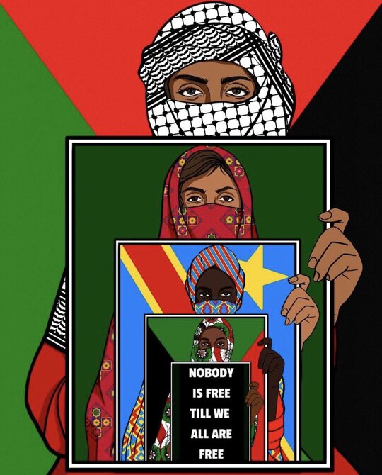 'Our oppression is interconnected. From Palestine to Balochistan to occupied Kashmir to Sudan and Congo. From Syria to Yemen, Afghanistan to Myanmar. Ethiopia to Haiti.'

'We bear witness to the cruelty. We resist them all. Nobody is free until we all are free.' 
@Leena_Ghani

https://x.com/sahdyadarr/status/1766576113235456471