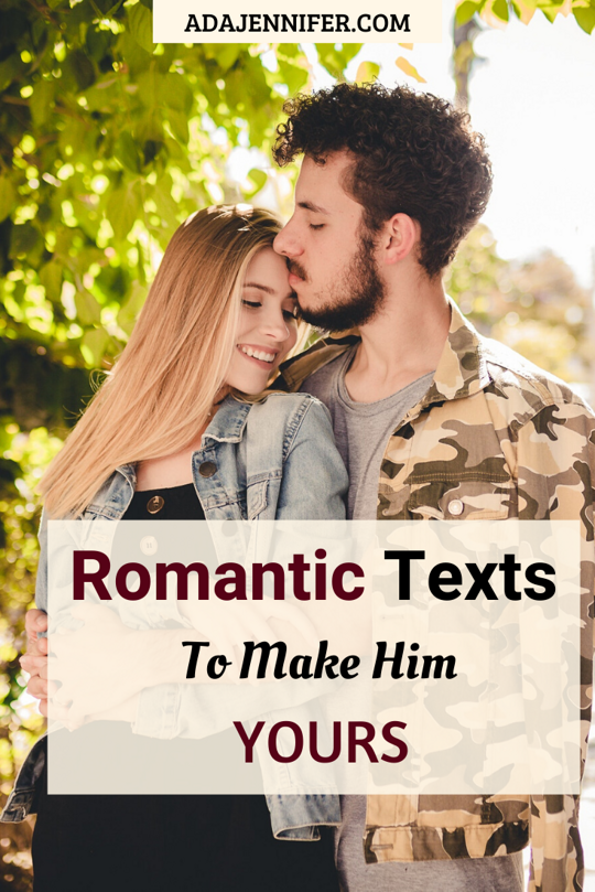 Romantic Texts To Make Him Yours
Romantic Texts To Make Him Yours
 

https://adajennifer.com/70-deep-love-messages-for-him-to-make-him-desire-you-more/