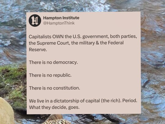 Voting for either capitalist party will not change this 