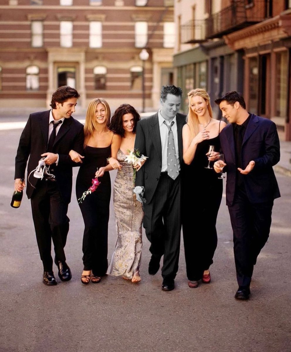 To borrow Janice's saddest line - "Goodbye, Chandler Bing"   Rest well Chandler.    #matthewperry #friends #mathewperry #Monica #joey