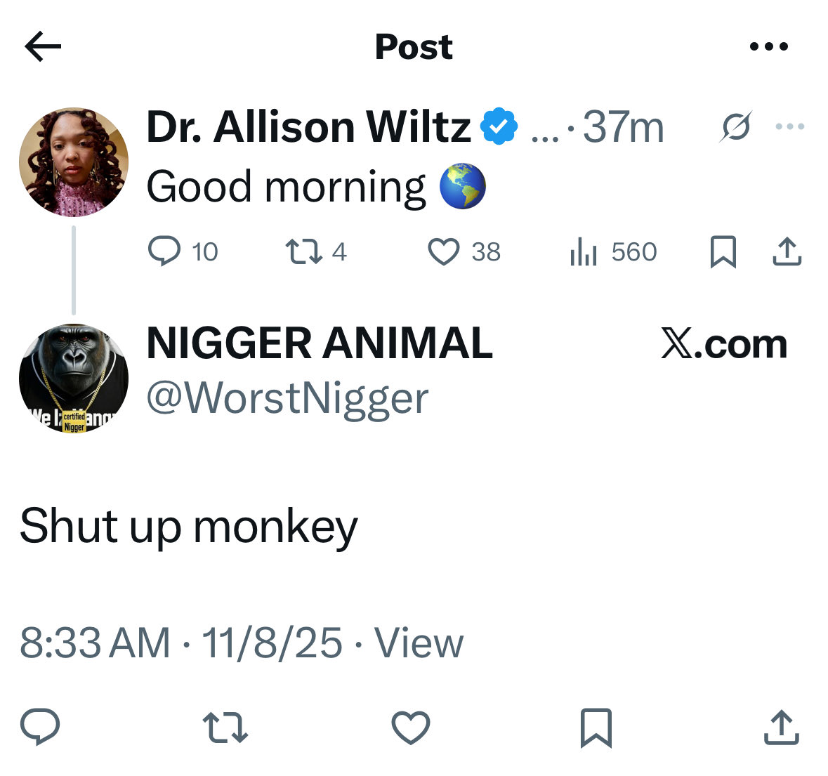 This app wasn't like this in 2009 when I signed up

https://x.com/queenie4rmnola/status/1987170854359167425