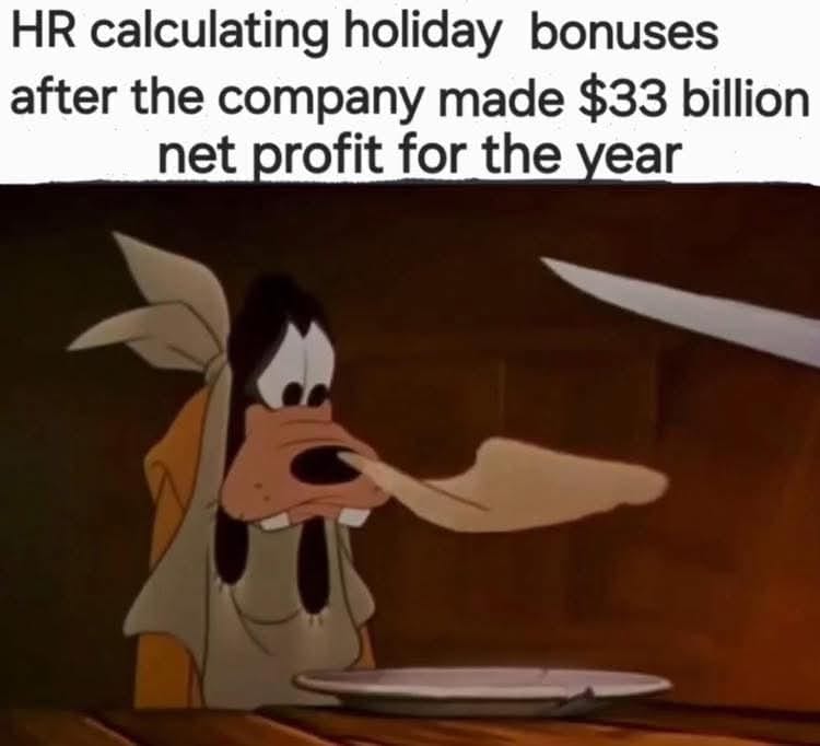 I worked at McD's and found out the single restaurant profit was 3 million. I kind of became disenfranchised past that point. It's been 6 years. Later worked in manufacturing. I can only imagine the profits from that single location. 